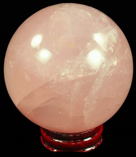Polished Rose Quartz Sphere - Madagascar #59691